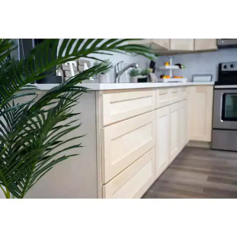 CASAINC 18 in. W x 34.5 in. H x 24 in. D Base Kitchen Cabinet with Drawer  Plywood Frame Soft-Close - Full Overlay RTA