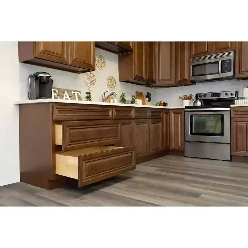 CASAINC 18 in. W x 34.5 in. H x 24 in. D Base Kitchen Cabinet with Drawer  Plywood Frame Soft-Close - Full Overlay RTA