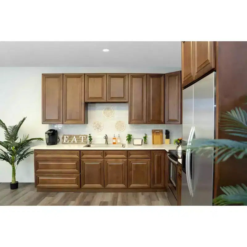 CASAINC 18 in. W x 34.5 in. H x 24 in. D Base Kitchen Cabinet with Drawer  Plywood Frame Soft-Close - Full Overlay RTA