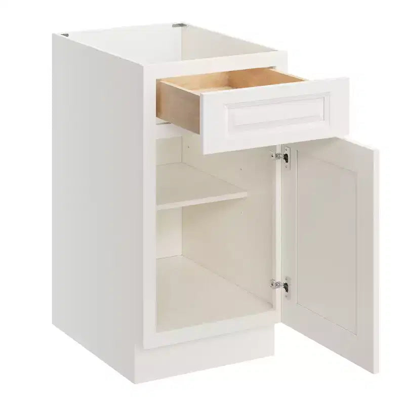 CASAINC 18 in. W x 34.5 in. H x 24 in. D Base Kitchen Cabinet with Drawer  Plywood Frame Soft-Close - Full Overlay RTA
