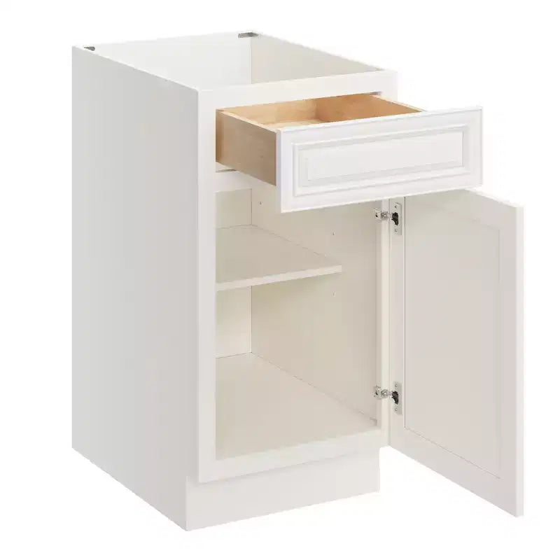 CASAINC 18 in. W x 34.5 in. H x 24 in. D Base Kitchen Cabinet with Drawer  Plywood Frame Soft-Close - Full Overlay RTA