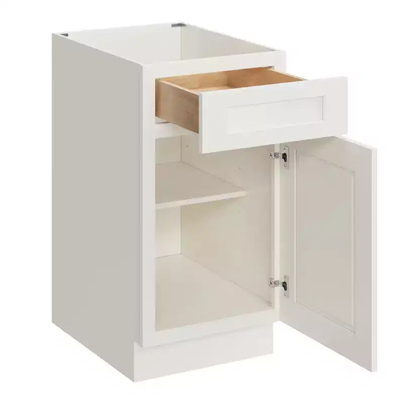 CASAINC 18 in. W x 34.5 in. H x 24 in. D Base Kitchen Cabinet with Drawer  Plywood Frame Soft-Close - Full Overlay RTA