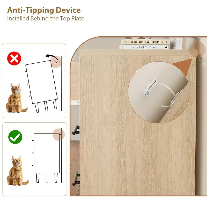 Comò ampio a 7 cassetti, cassettiera in legno indipendente da 52" per camera da letto e soggiorno
