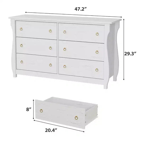 Cassettiera alta a 6/7 cassetti con gambe curve e inserti in rattan, contenitore autoportante