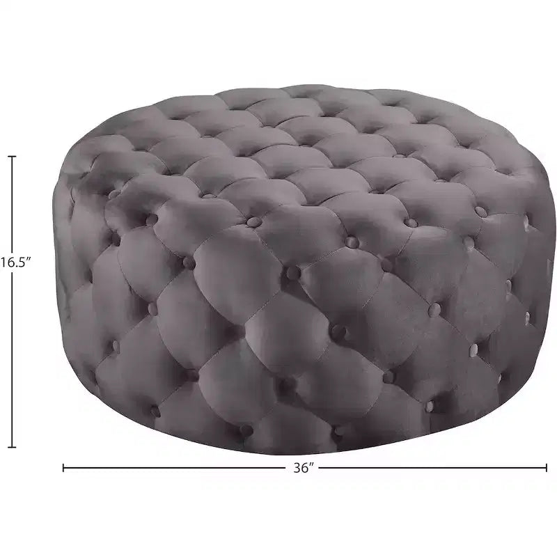 Meridian Furniture Addison Velvet Ottoman/Bench