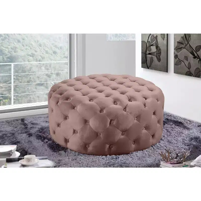 Meridian Furniture Addison Velvet Ottoman/Bench