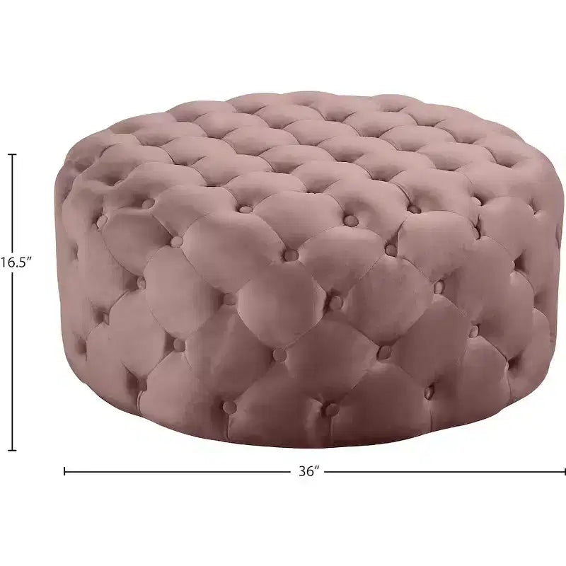 Meridian Furniture Addison Velvet Ottoman/Bench