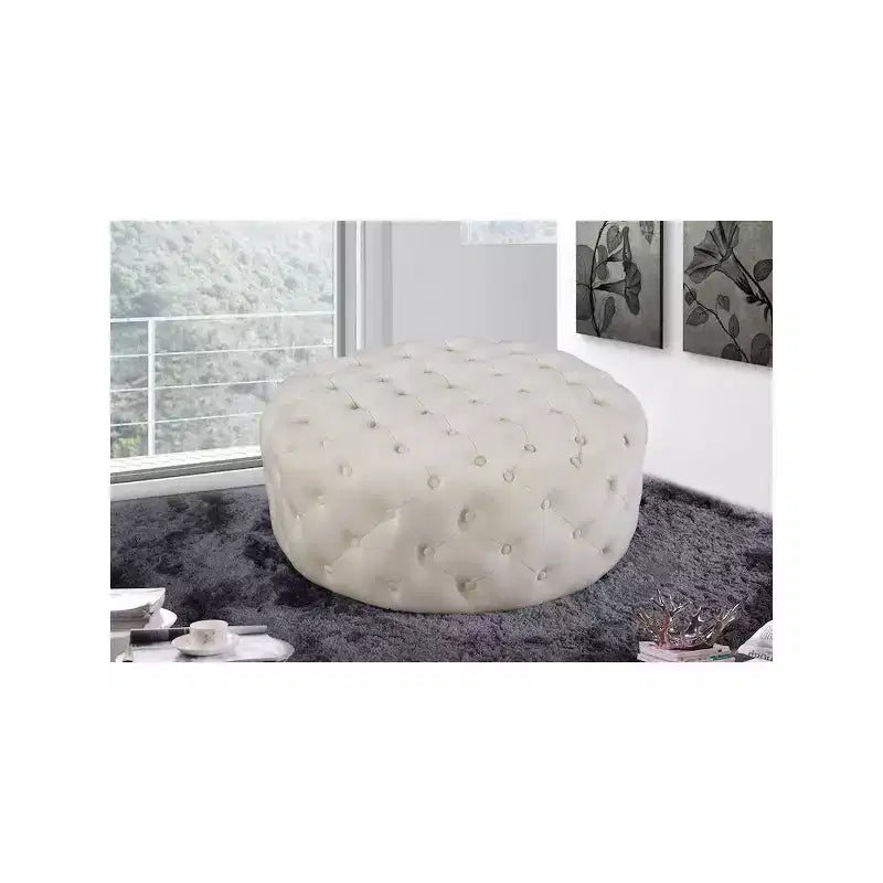 Meridian Furniture Addison Velvet Ottoman/Bench