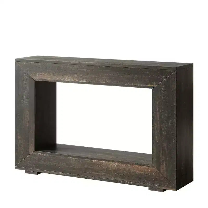 MAYEERTY Farmhouse Rustic Wood Grain Console Table with Vintage Simple Charm
