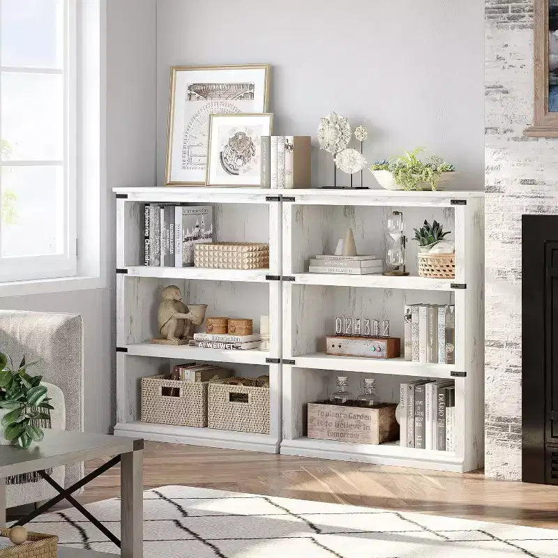 3 Tier Bookcase, Freestanding Wooden Bookshelf Storage Organizer Display Shelf, for Display of Books & Home Decor