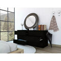 Okak Modern Elegant Bedroom Dresser Nightstand with 6 Double Drawers Ample Storage Chest Cabinet for Living Room Hallway Entryway