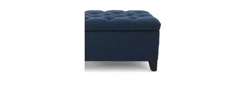 Okak Luxury Storage Ottoman Bench with Button-Tufted Upholstered Rectangular Long Storage Footrest Stool for Living Room,Entryway,Bedroom