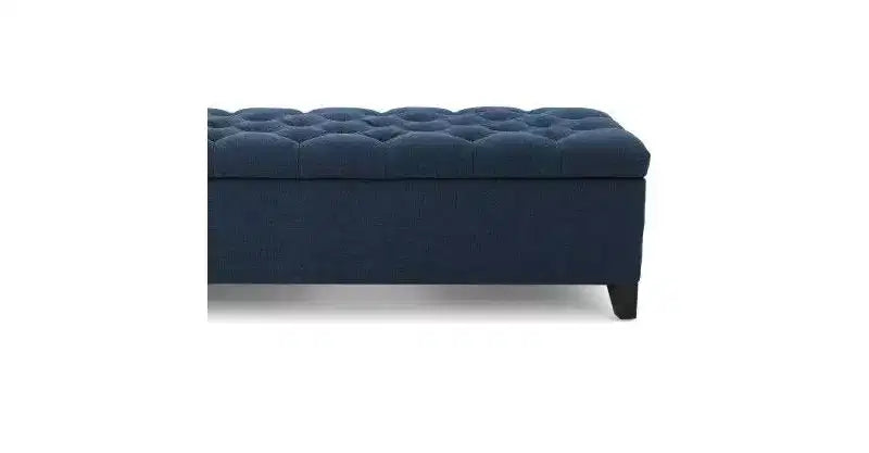 Okak Luxury Storage Ottoman Bench with Button-Tufted Upholstered Rectangular Long Storage Footrest Stool for Living Room,Entryway,Bedroom
