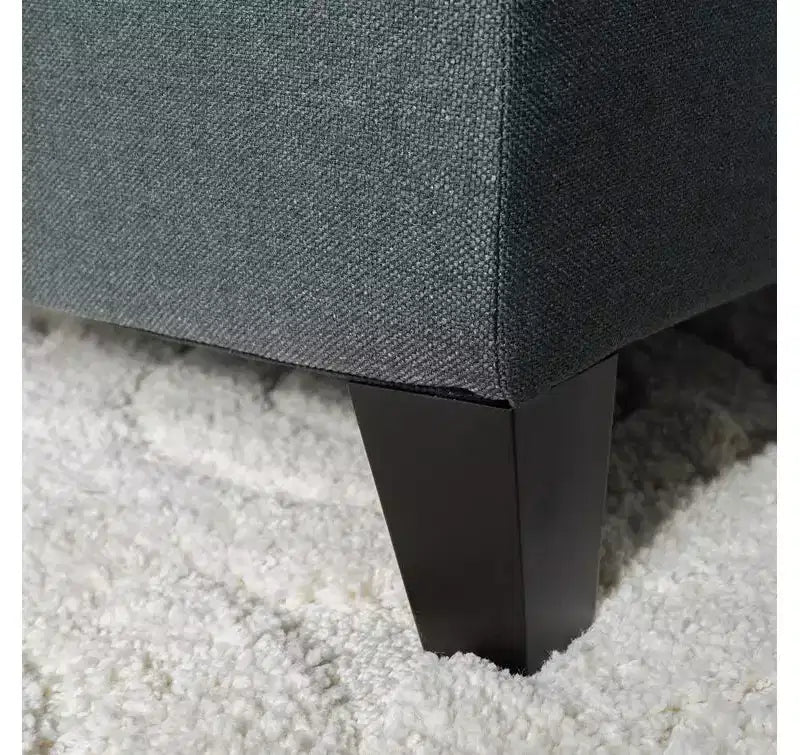 Okak Luxury Storage Ottoman Bench with Button-Tufted Upholstered Rectangular Long Storage Footrest Stool for Living Room,Entryway,Bedroom