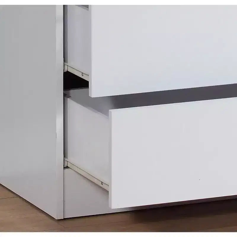 Okak Modern Minimalist 5-Drawer Tall Bedroom Dressers with Metal Handles & Locking Top Drawer,Chest of Drawers for Bedroom,Entryway