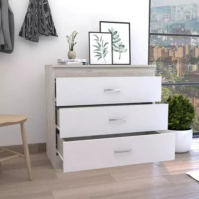 Okak Modern Minimalist 5-Drawer Tall Bedroom Dressers with Metal Handles & Locking Top Drawer,Chest of Drawers for Bedroom,Entryway