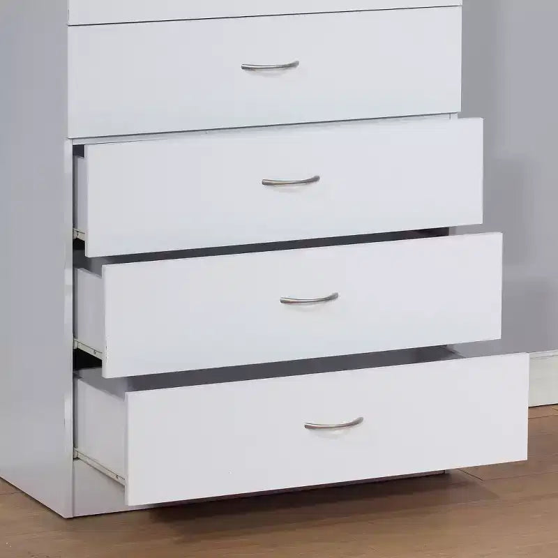 Okak Modern Minimalist 5-Drawer Tall Bedroom Dressers with Metal Handles & Locking Top Drawer,Chest of Drawers for Bedroom,Entryway