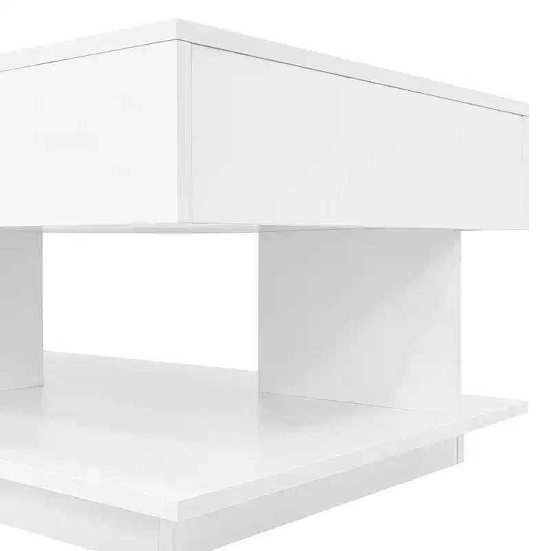 Zeus & Ruta Adjustable Lift-Top Coffee Table with Hidden Storage, Expandable from 41.3 to 76.7, Multi-Functional Centerpiece for Living Room