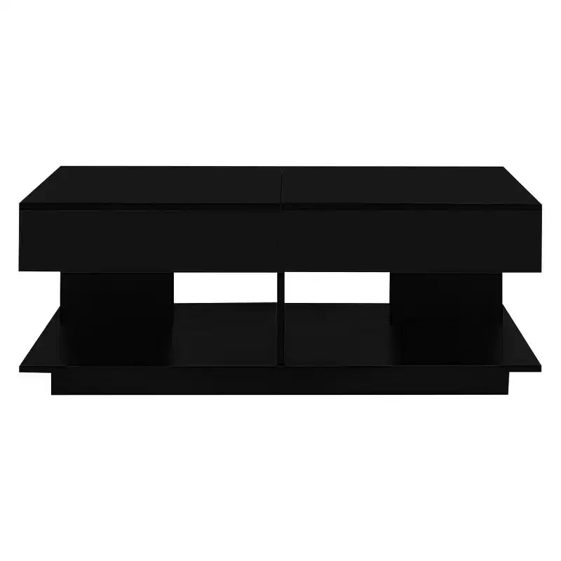 Zeus & Ruta Adjustable Lift-Top Coffee Table with Hidden Storage, Expandable from 41.3 to 76.7, Multi-Functional Centerpiece for Living Room