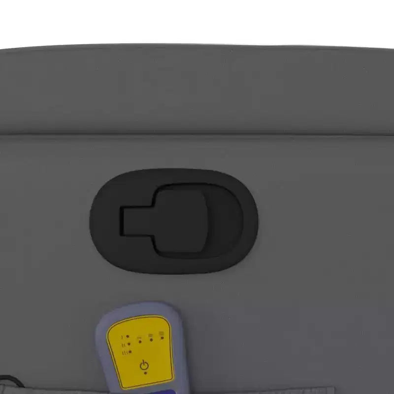 vidaXL Fauteuil inclinable de massage gris en similicuir, métal et contreplaqué