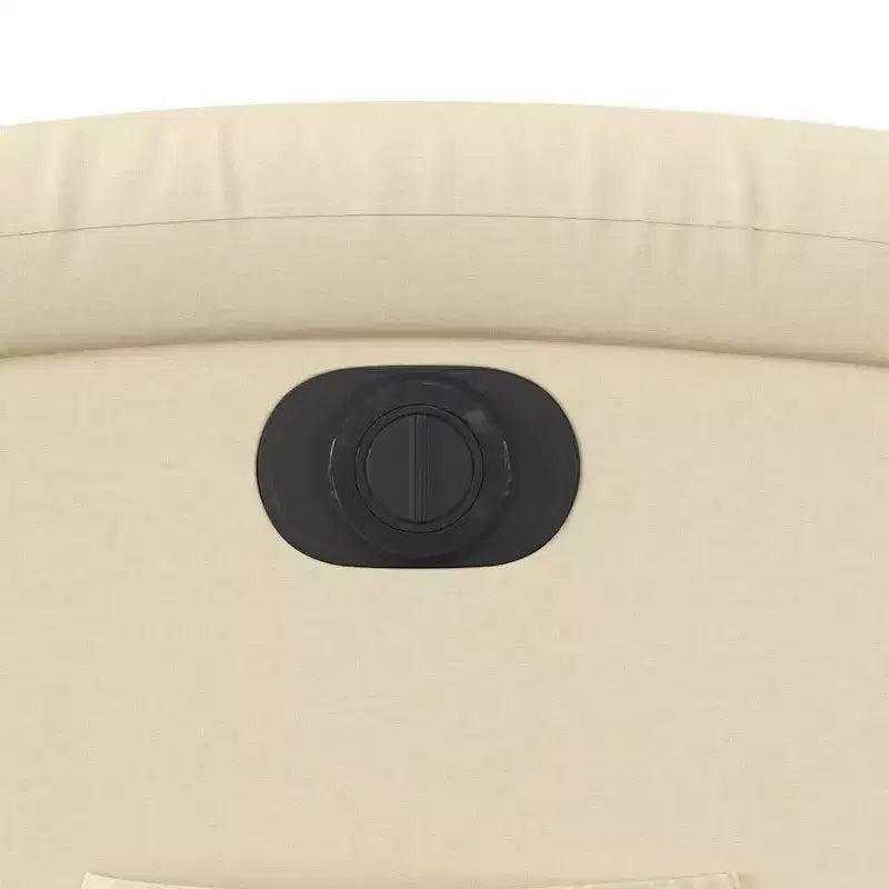 vidaXL Fauteuil inclinable électrique - Tissu crème Fauteuil réglable avec repose-pieds motorisé, poche latérale et rembourrage épais pour salon, chambre à coucher