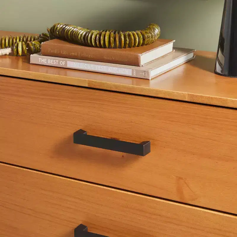 Walker Edison Modern Easy Assembly Solid Wood 6 Drawer Dresser for Bedroom Storage