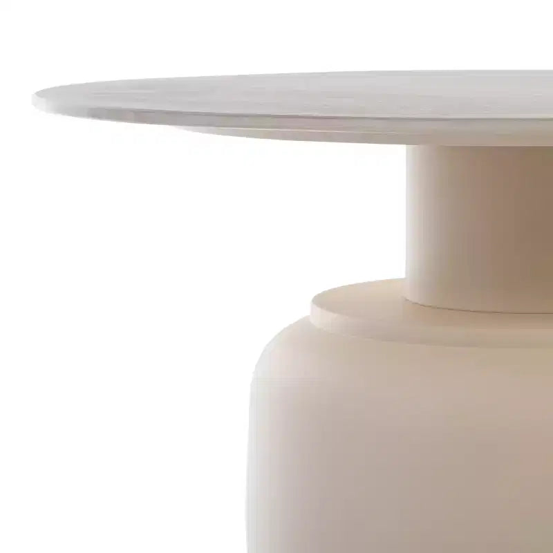 Kielh Tall Ceramic Side Table - ACC2902A - Beige Ceramic/Beige - Safavieh