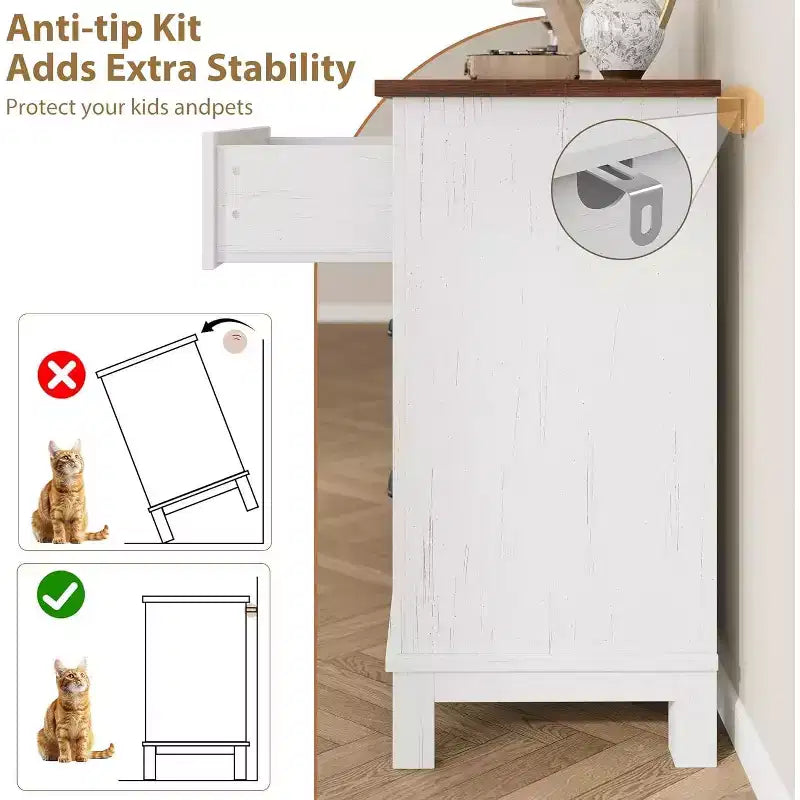 6 Drawer Dresser for Bedroom, 47 Wide Wooden Storage Chest, Modern Freestanding Closet Organizer, Living Room, Entryway