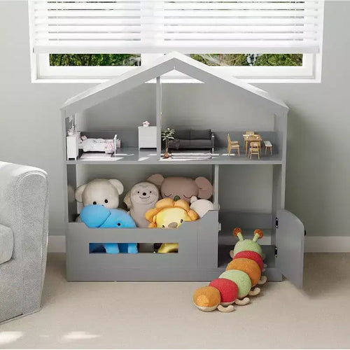 Étagère à livres pour enfants à 3 niveaux, organisateur de jouets avec lumière à détecteur de mouvement, étagère à livres en bois, porte-livres pour chambres d'enfants, salles de classe, salles de jeux