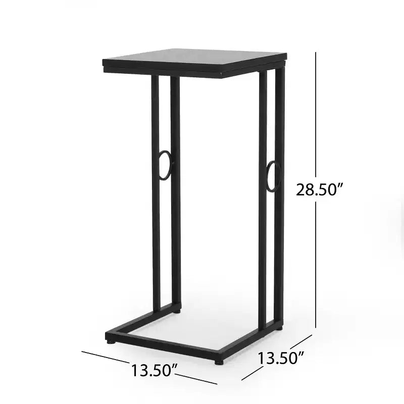 Christopher Knight Home Essex Modern Faux Wood and Iron C-Shaped Side Table