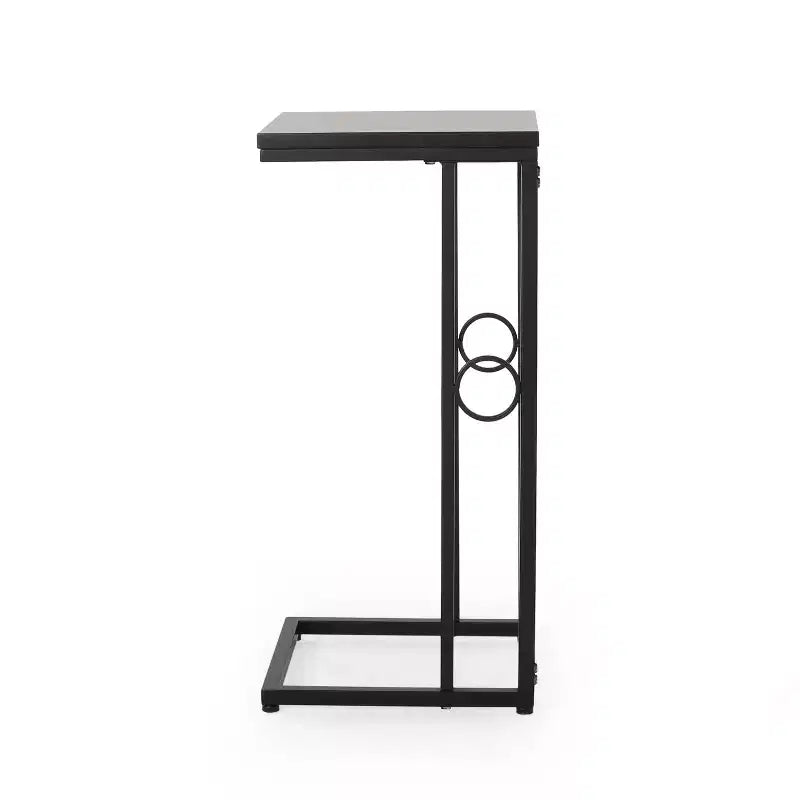 Christopher Knight Home Essex Modern Faux Wood and Iron C-Shaped Side Table