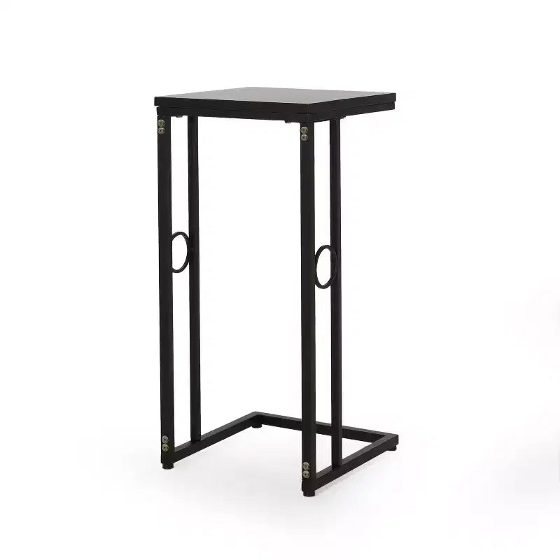 Christopher Knight Home Essex Modern Faux Wood and Iron C-Shaped Side Table