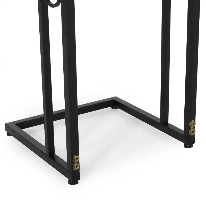 Christopher Knight Home Essex Modern Faux Wood and Iron C-Shaped Side Table