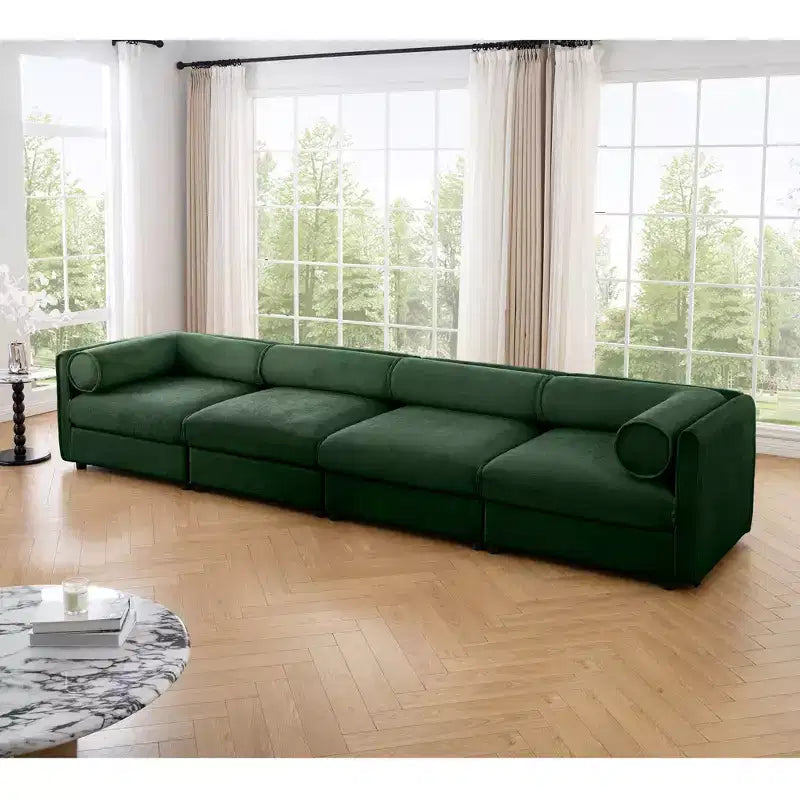 Modular Sectional Sofa with Storage, Cylindrical Backrest and Armrests Deep Comfortable Seating,Durable and Supportive for Living Room