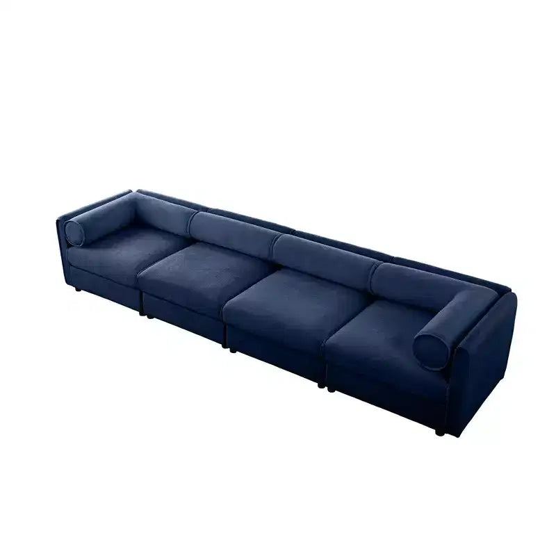 Modular Sectional Sofa with Storage, Cylindrical Backrest and Armrests Deep Comfortable Seating,Durable and Supportive for Living Room