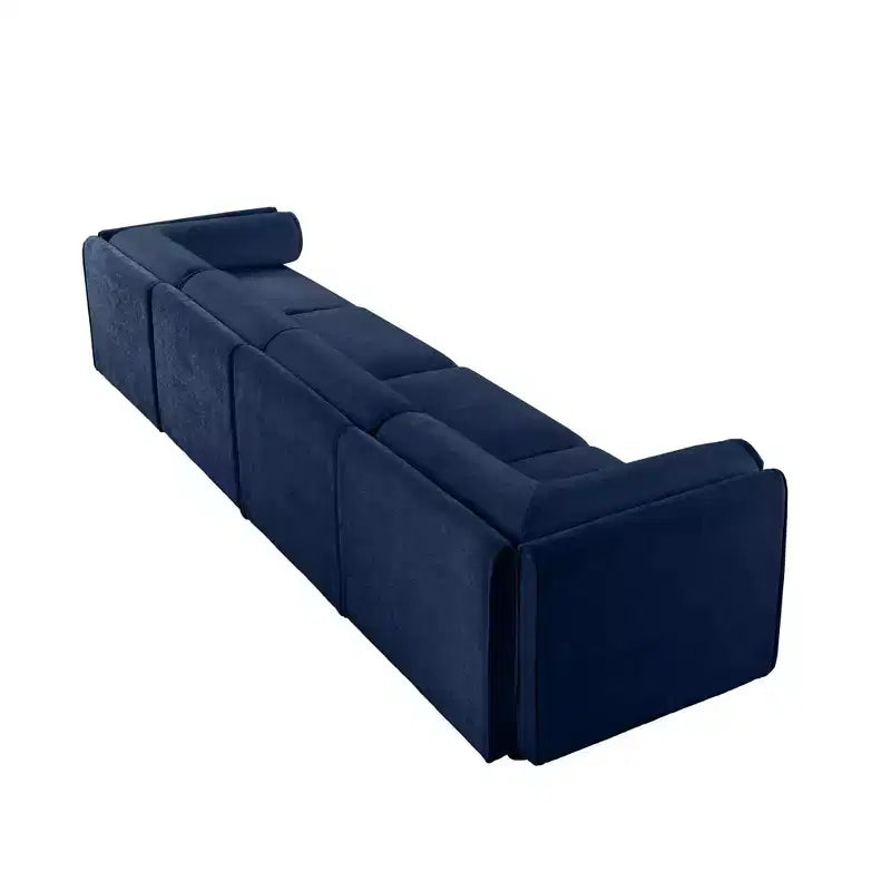 Modular Sectional Sofa with Storage, Cylindrical Backrest and Armrests Deep Comfortable Seating,Durable and Supportive for Living Room
