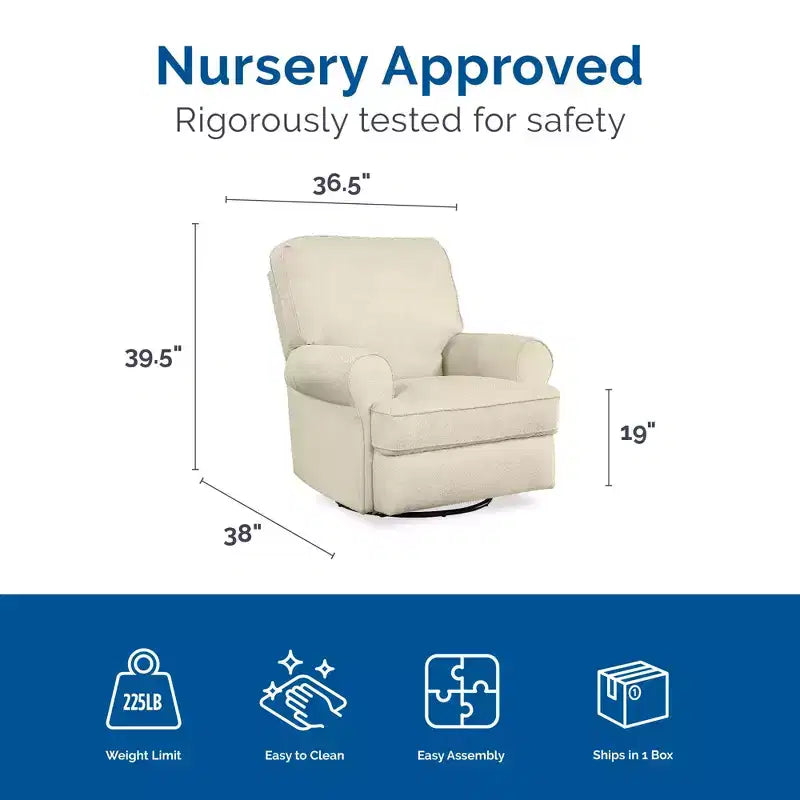 Fauteuil inclinable pivotant Tiana Baby Relax pour chambre d'enfant