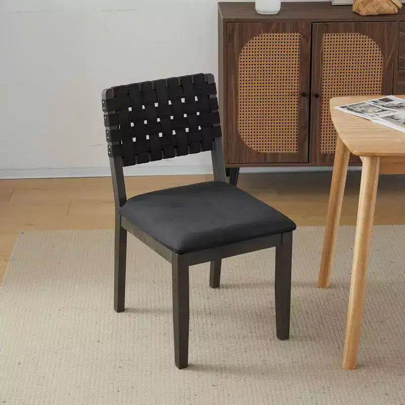Karl Home Mid Century Modern Wooden Dining Chairs Set Of 2