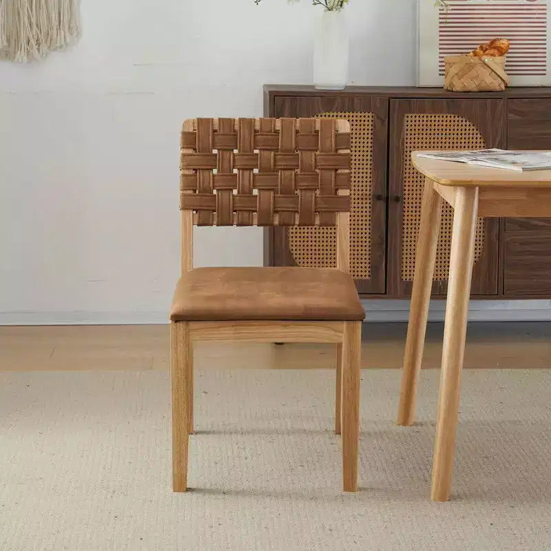 Karl Home Mid Century Modern Wooden Dining Chairs Set Of 2