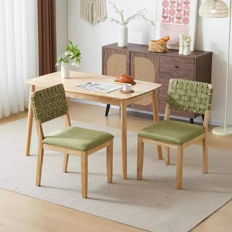 Karl Home Mid Century Modern Wooden Dining Chairs Set Of 2