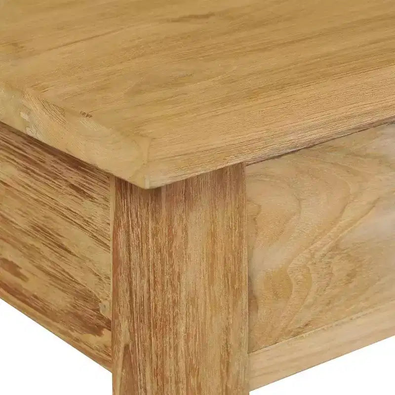 vidaXL Console Table Solid Teak 35.4x11.8x31.5