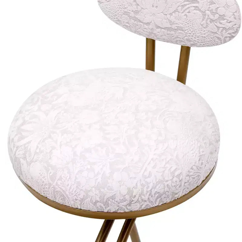 MAYEERTY Upholstered Counter Height Barstools Set of 2 - PU Leather, Footrest, Kitchen Island (Black)