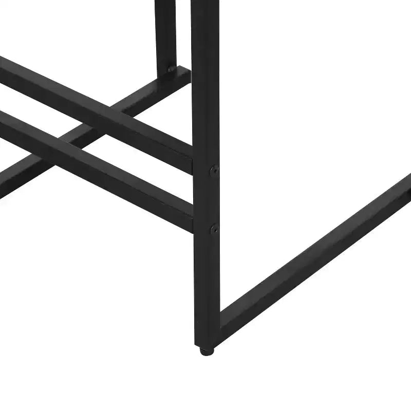 MAYEERTY Bar Stools with Backrest Set of 2 - Counter Height, PU Leather, Footrest