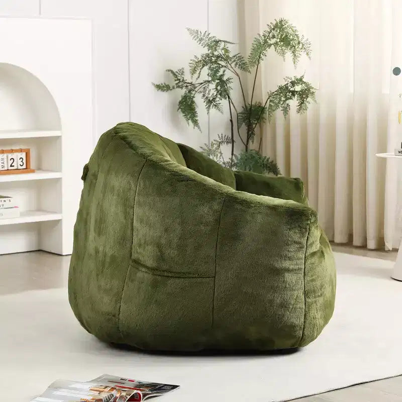 MAYEERTY Fauteuil Poire avec Accoudoirs en Mousse Haute Densité Confortable pour Adultes, Salon, Chambre à Coucher, Coin Lecture