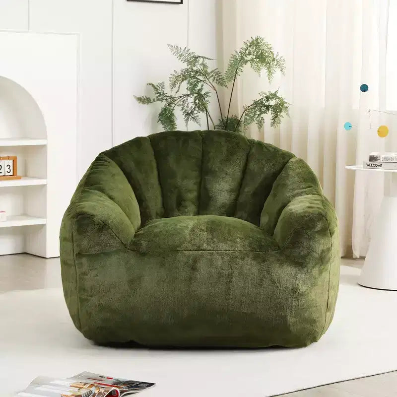 MAYEERTY Fauteuil Poire avec Accoudoirs en Mousse Haute Densité Confortable pour Adultes, Salon, Chambre à Coucher, Coin Lecture