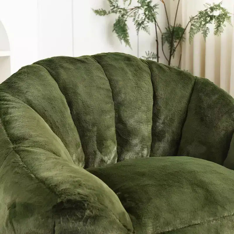 MAYEERTY Fauteuil Poire avec Accoudoirs en Mousse Haute Densité Confortable pour Adultes, Salon, Chambre à Coucher, Coin Lecture