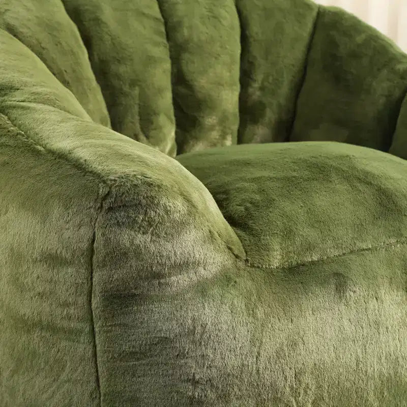MAYEERTY Fauteuil Poire avec Accoudoirs en Mousse Haute Densité Confortable pour Adultes, Salon, Chambre à Coucher, Coin Lecture
