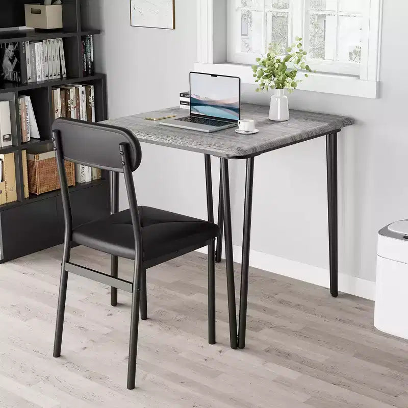 Salutmeuble Dining Table Set for 2, 3-Piece Kitchen Dining Set, Dining Room Table Set with 2 Upholstered Chairs for Small Room Kitchen Apartment