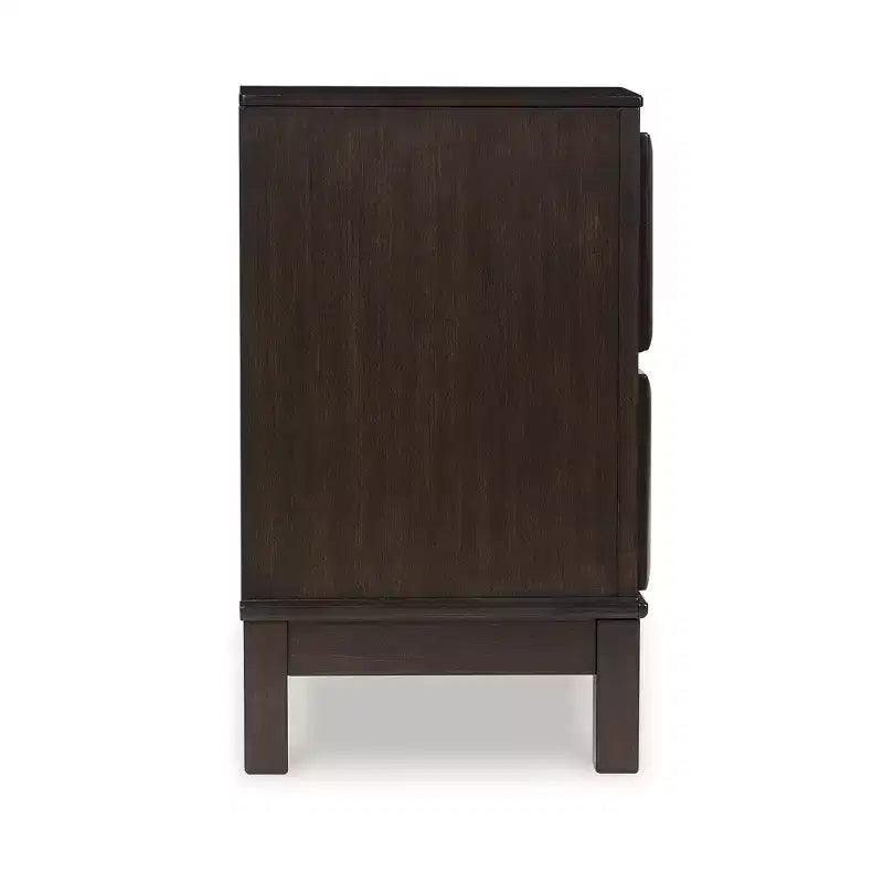 Signature Design by Ashley Vanmore Contemporary 2 Drawer Nightstand, Dark Brown