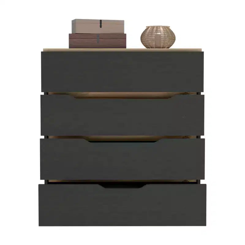 Okak 4-Drawer Dresser Ample Storage with Spacious Drawers, Sturdy Manufactured Wood, Superior Top for Versatile Home Spaces